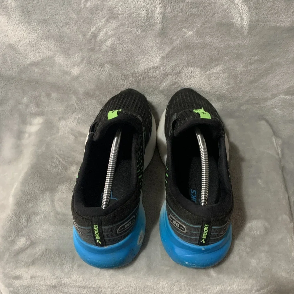 Brooks Glycerin 20 Men's Running Shoes 10 Black Blue Green Athletic Sneakers‎